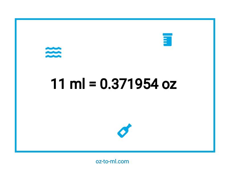 11 ml en oz