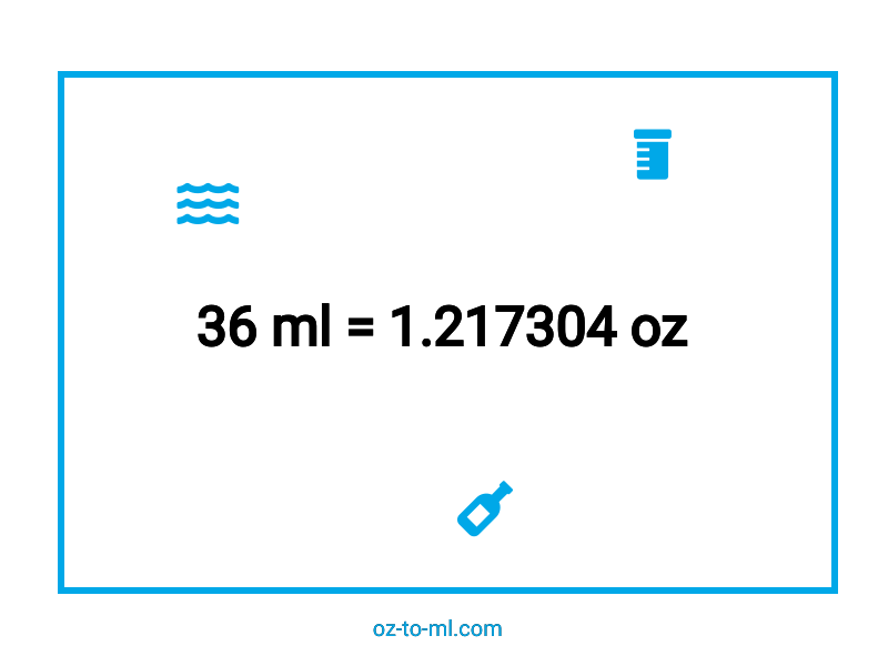 36 ml en oz