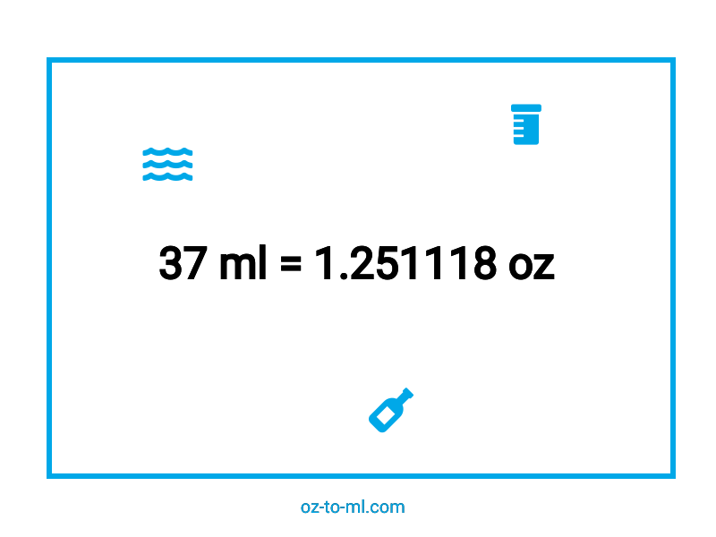 37 ml en oz