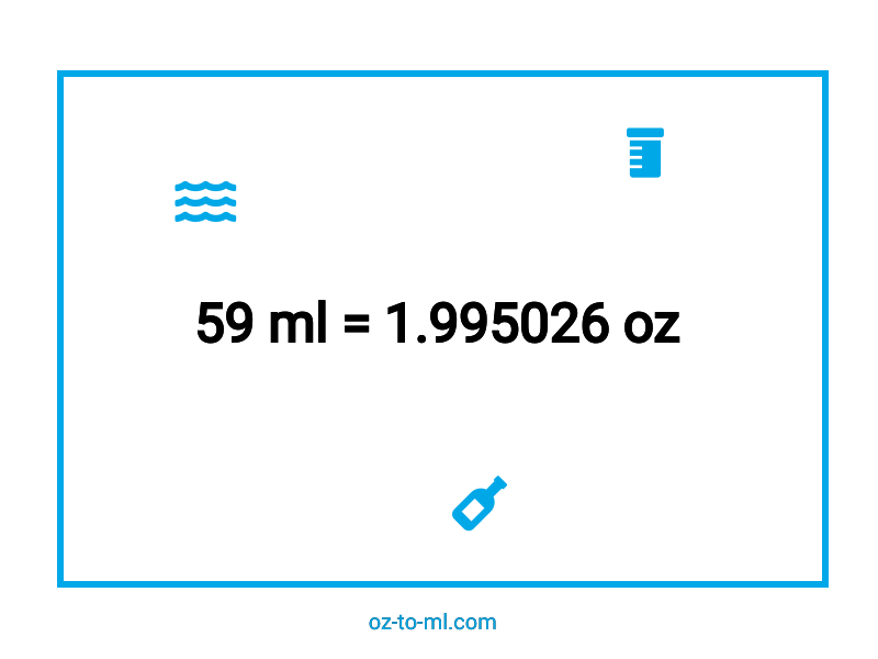 59 ml en oz