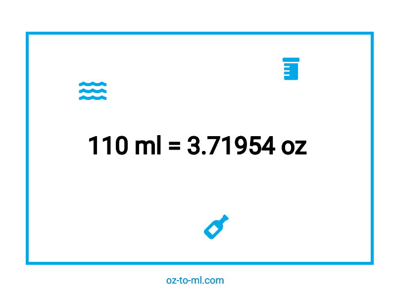 110 ml en oz